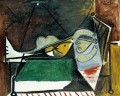 Mujer tumbada bajo la lámpara cubista de 1960 Pablo Picasso